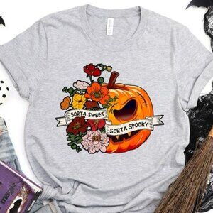 Retro Pumpkin Shirt, Halloween Spooky Tee
